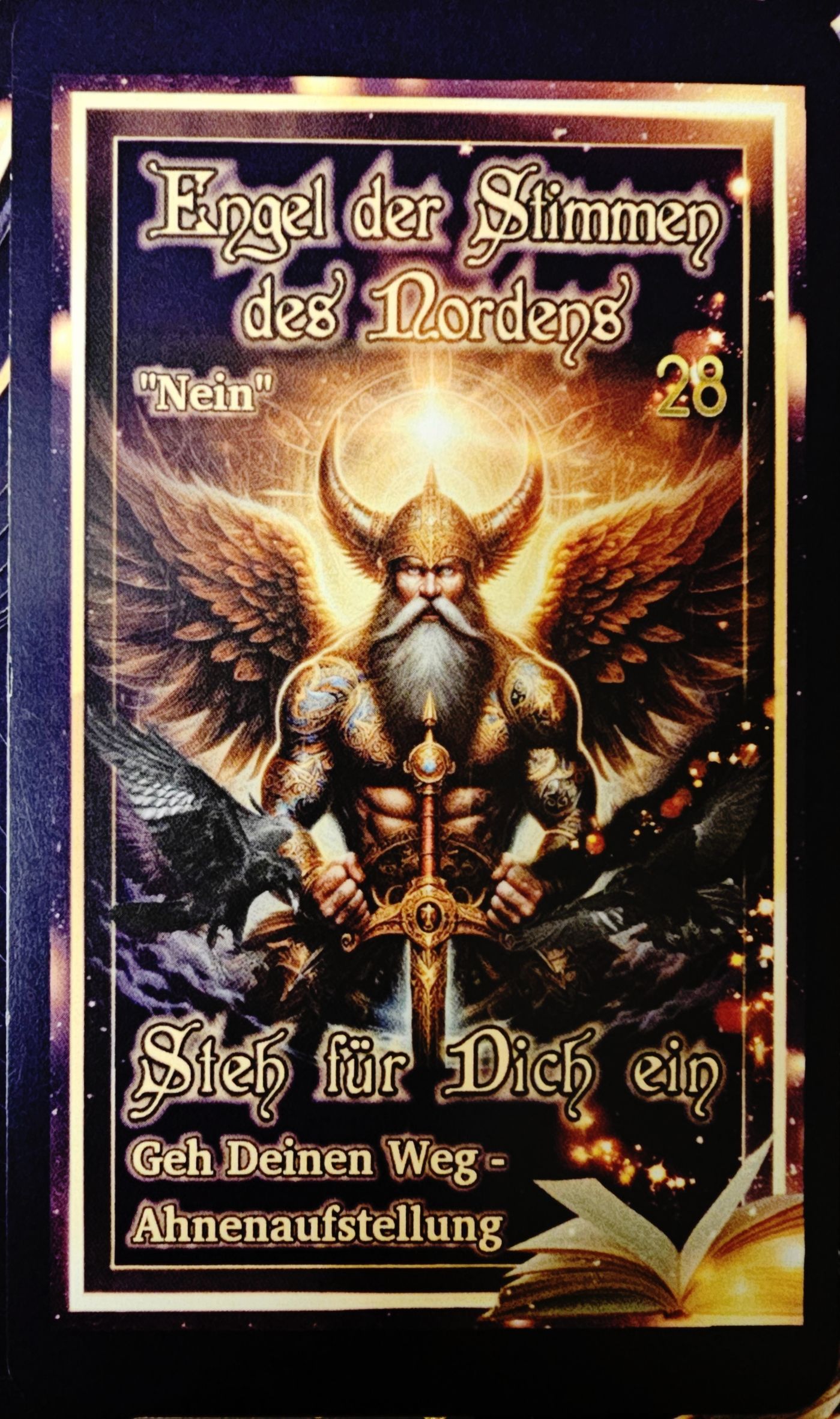 Engelkarte aus dem Büffelfrau Engelorakel Kartendeck