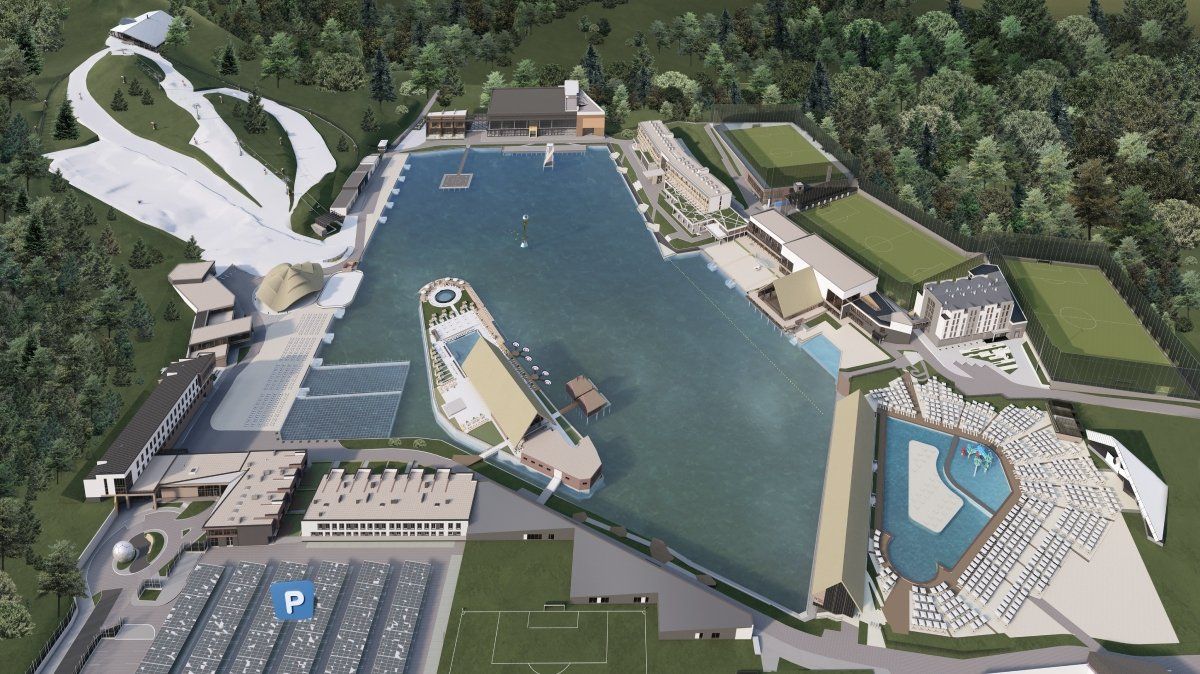 Alpine Dry Slope Area in Lemberg / Lviv