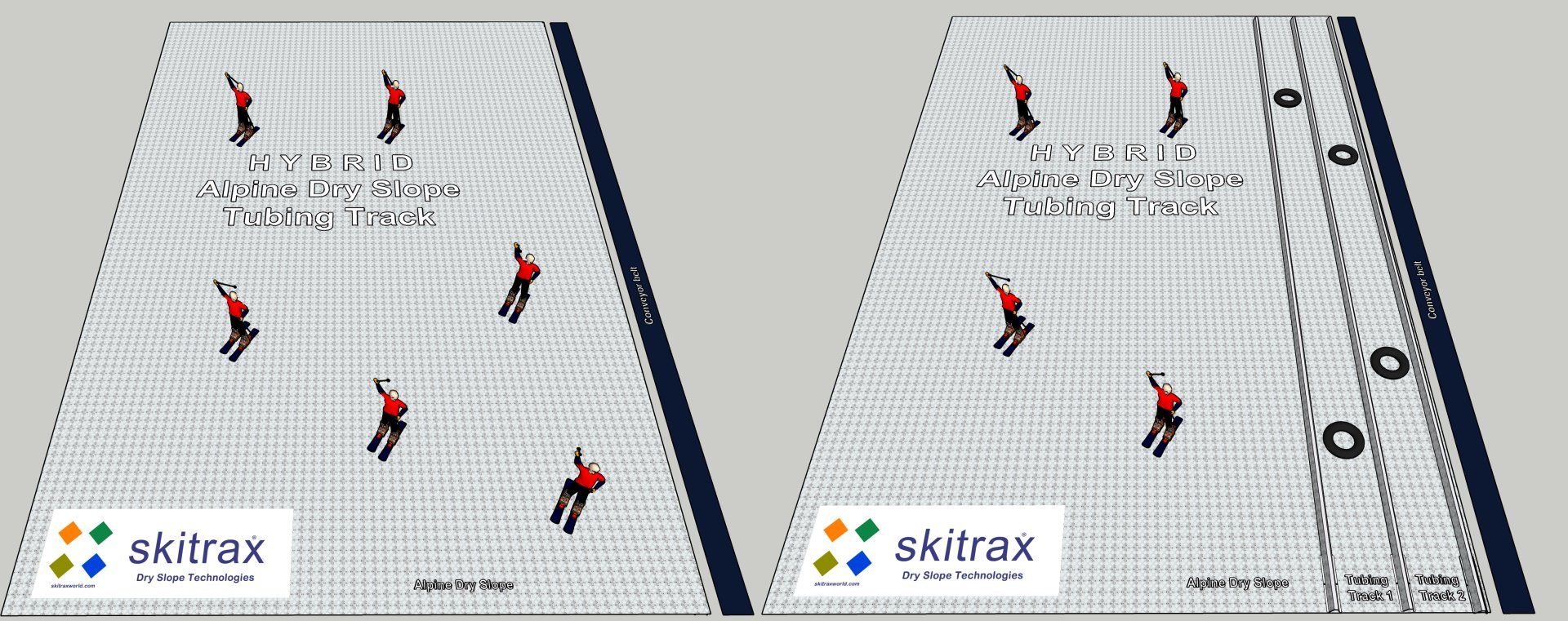 Hybrid dry slope - tubing track - skitrax world