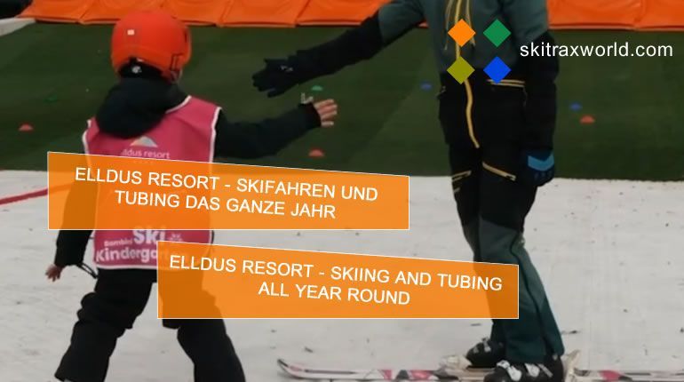 Elldus Hotel, mattenskifahren, dry ski slope, Tubing track, hybride Piste - skitrax world