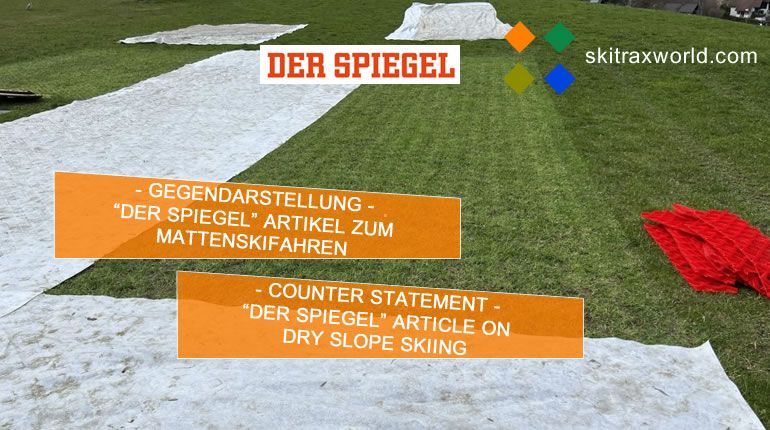 DER SPIEGEL 6/2025 - Mattenskifahren, Dry ski slopes, Gegendarstellung - skitrax world