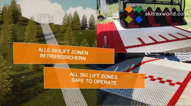 Ski Liftzonen, Ski lift zone, sicher betreiben - skitrax world