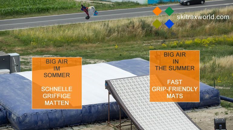 Freestyle park, air bag, jumping hill, slopetrax - skitrax world