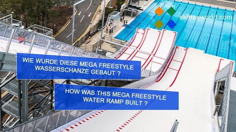 Wasserschanze,   freestyle water ramp, watertrax - skitrax world