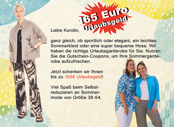 Sommeraktion bei Modehaus Stegmann Dillingen