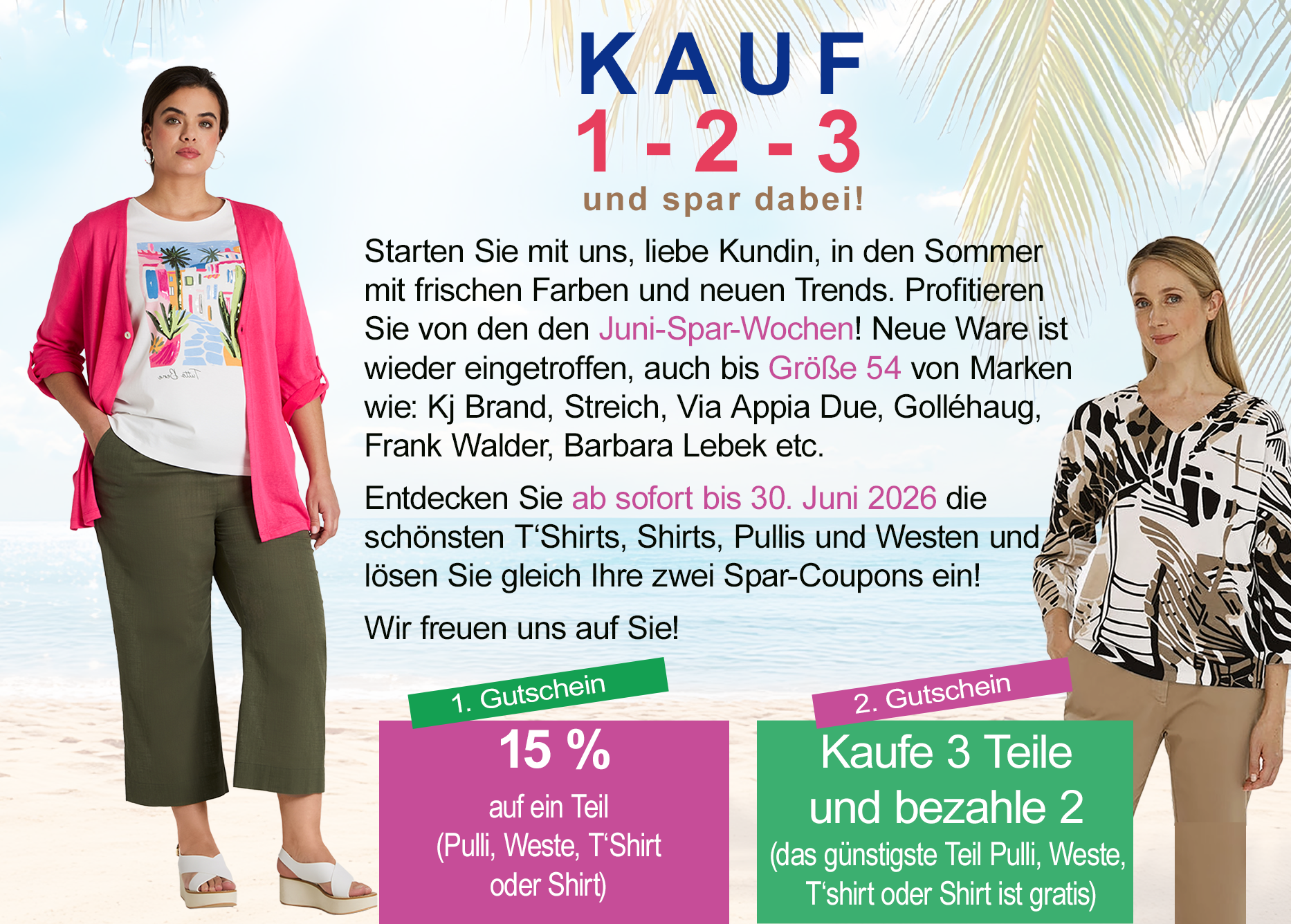 Sommeraktion bei Modehaus Stegmann Dillingen