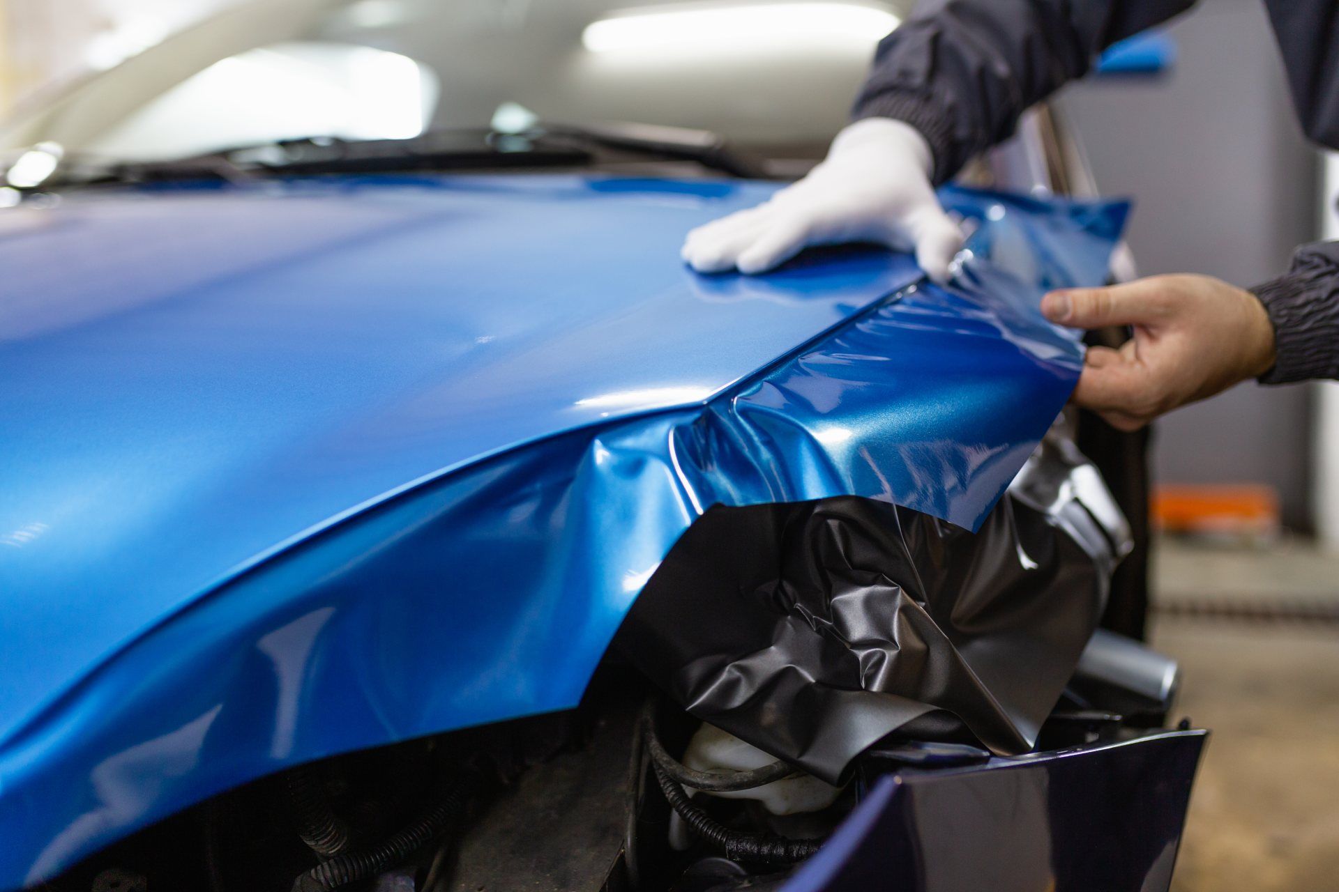 Auto wird foliert