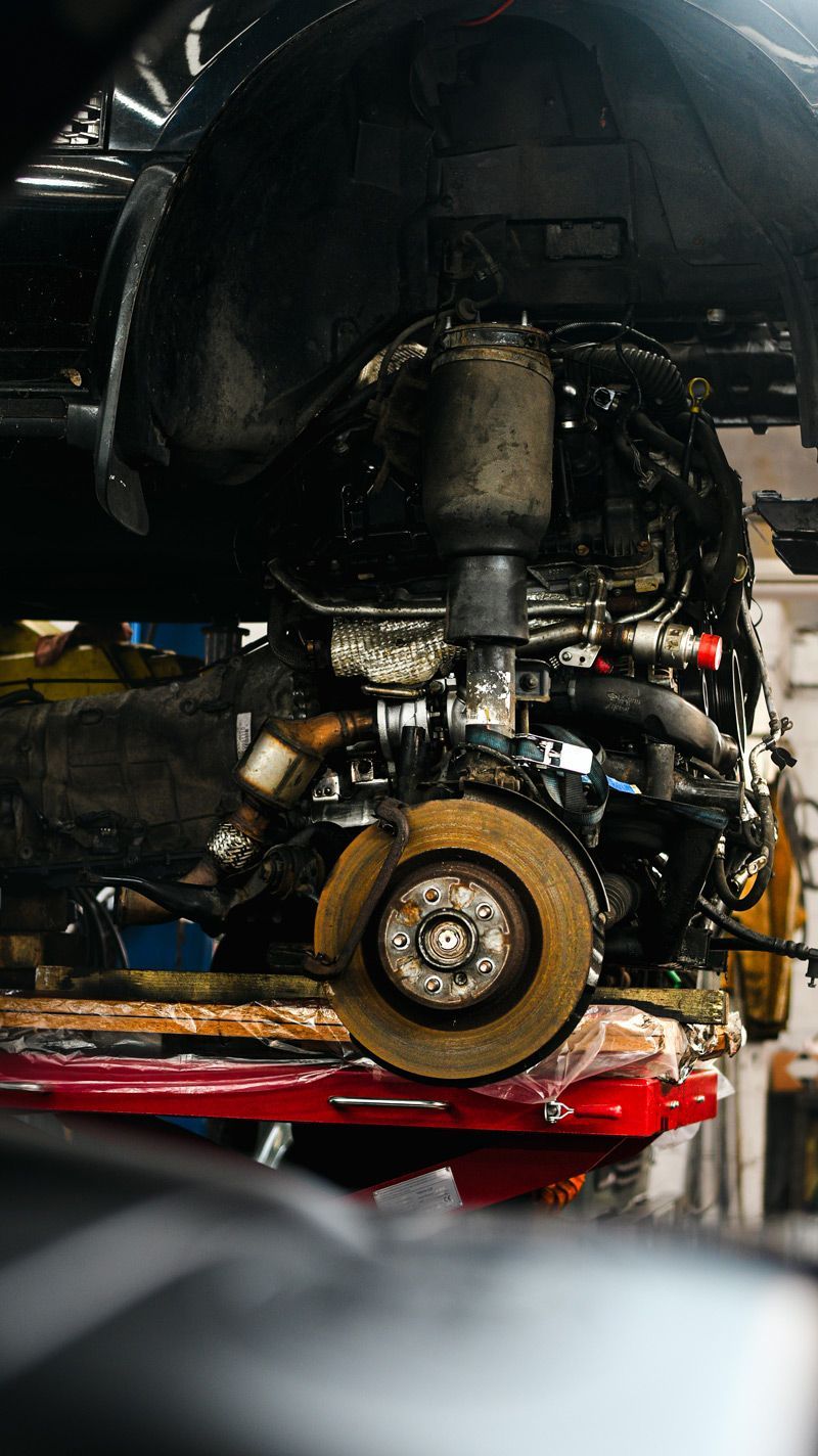 Range Rover Engine lifted