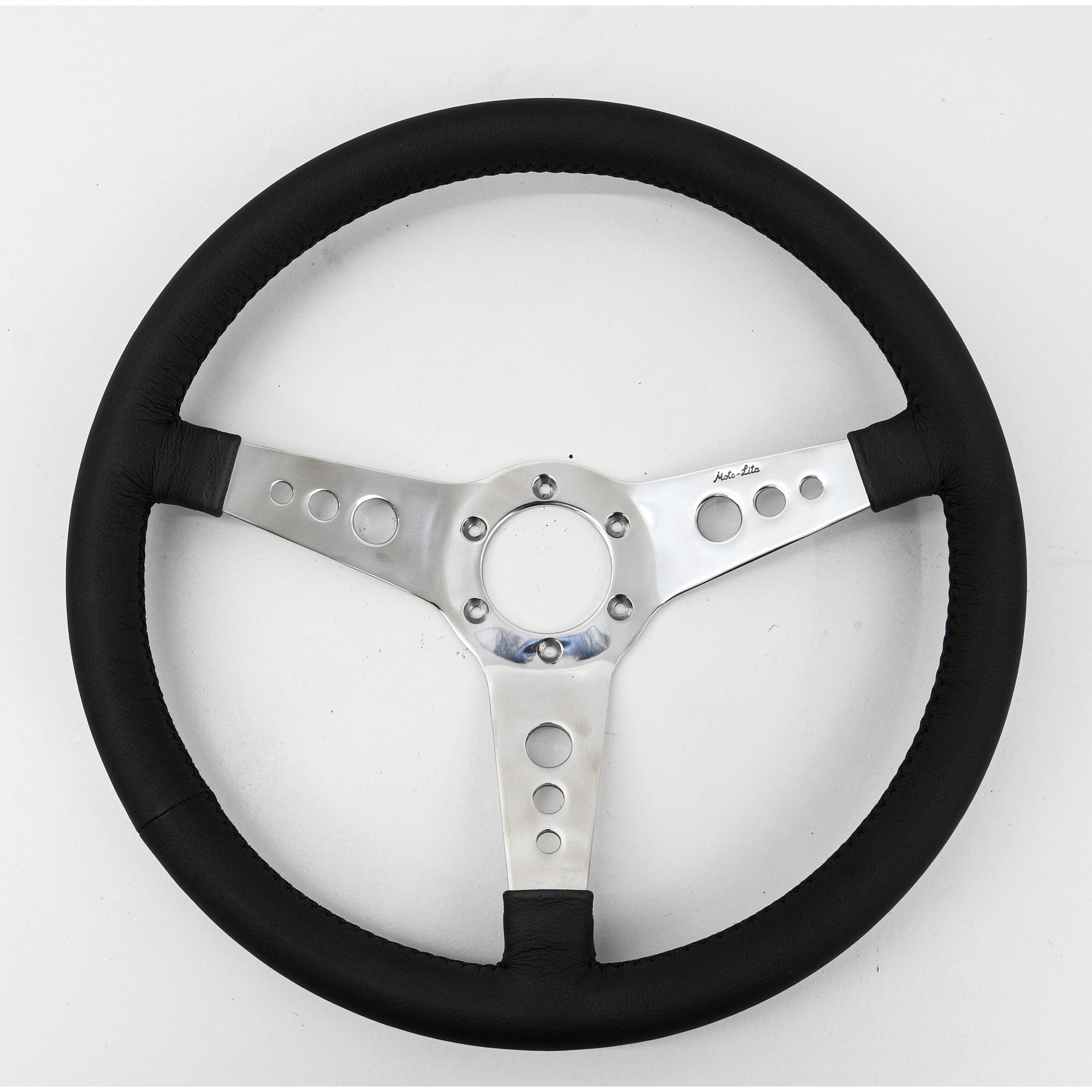 MK4-15DP Moto-Lita steering wheel 15 inch with polished drilled spokes
