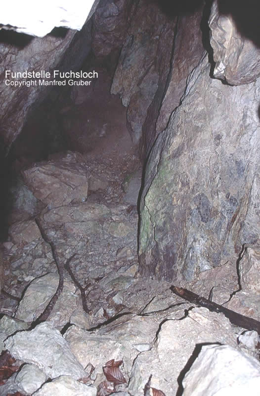 Österreich Fundstelle Fuchsloch Brixlegg