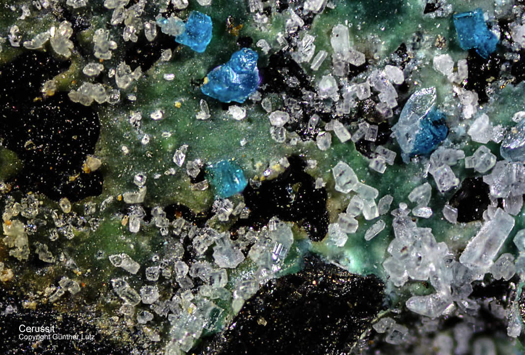 Mineralien Österreich Rauris Astenschmiede Cerussit