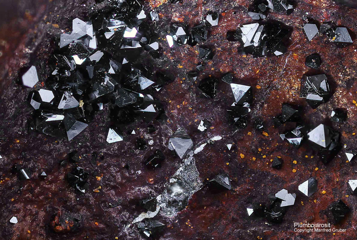 Mineralien Österreich Rauris Astenschmiede Plumbojarosit