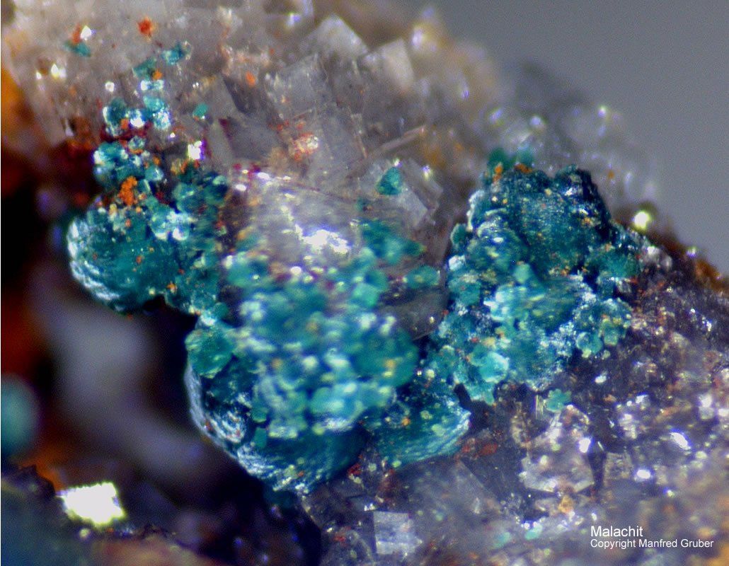 Mineralien Österreich Fuchsloch Malachit