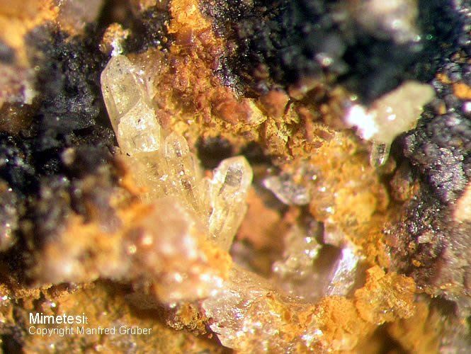 Mineralien Österreich Fuchsloch Mimetesit