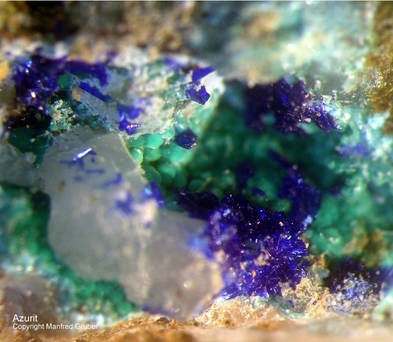 Mineralien Österreich Sankt Gertraudi Azurit