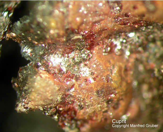 Mineralien Österreich Sankt Gertraudi Cuprit