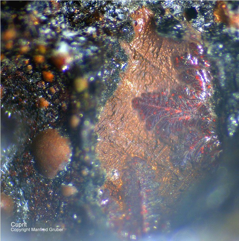 Mineralien Österreich Sankt Gertraudi Cuprit
