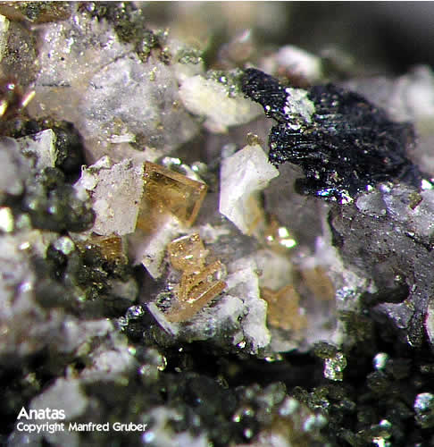 Mineralien Österreich Ankogel Anatas