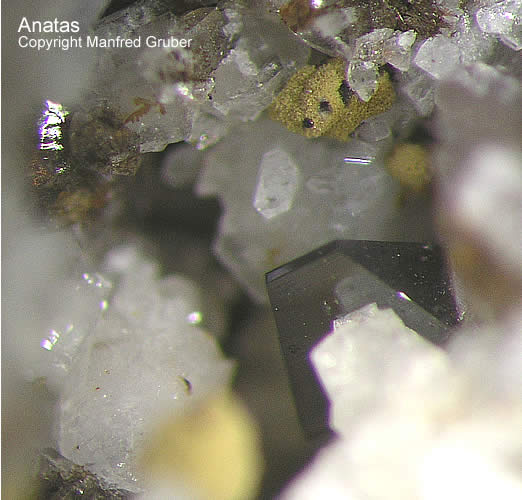 Mineralien Österreich Ankogel Anatas