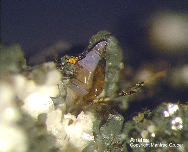 Mineralien Österreich Ankogel Anatas