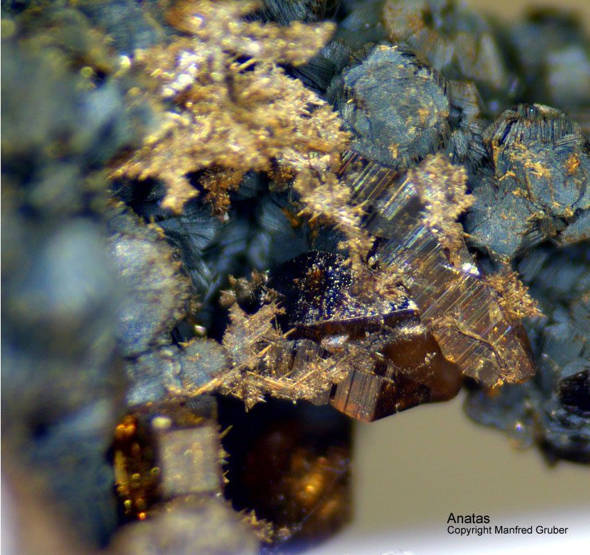 Mineralien Österreich Ankogel Anatas