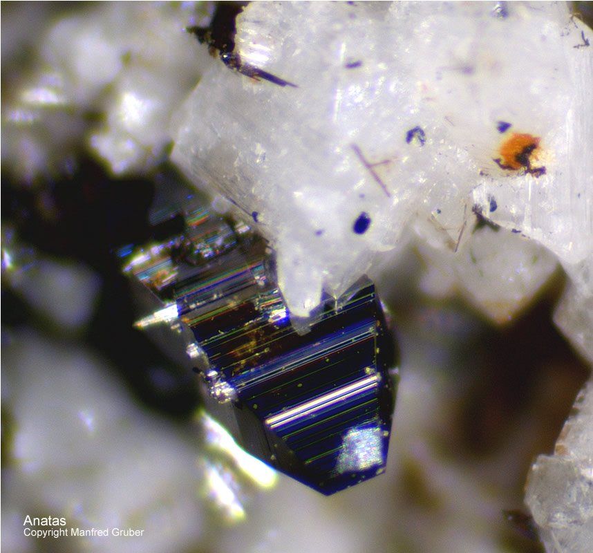 Mineralien Österreich Ankogel Anatas