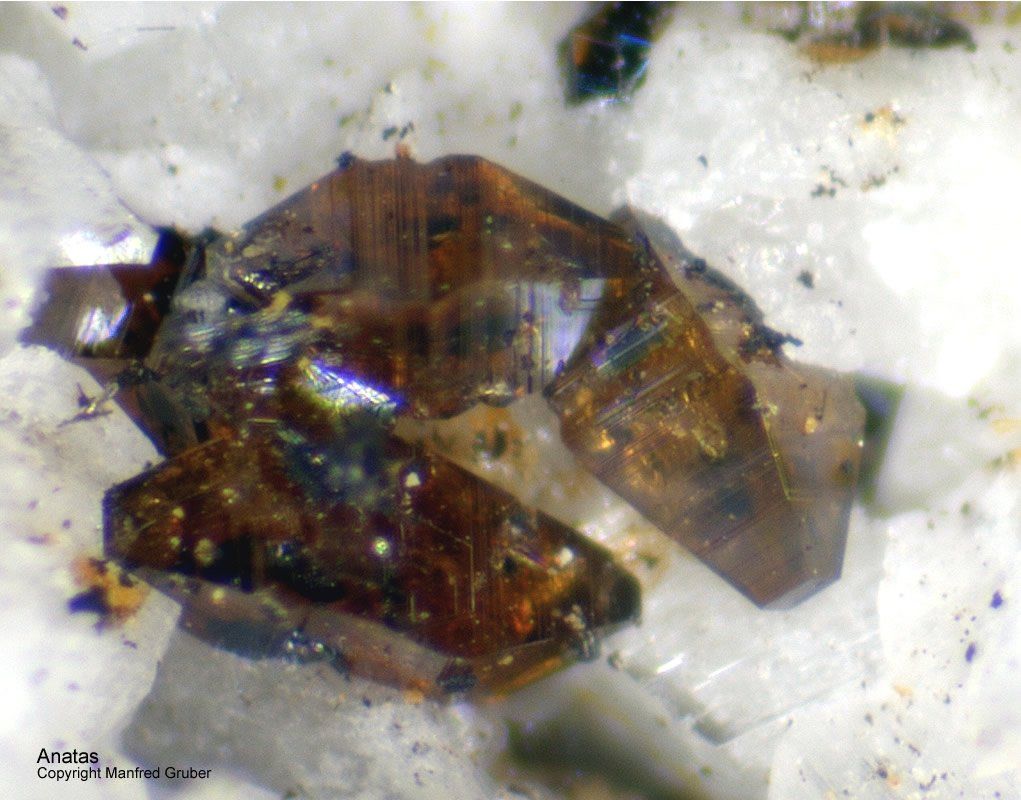 Mineralien Österreich Ankogel Anatas