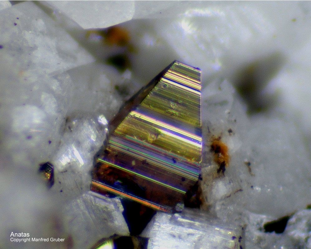 Mineralien Österreich Ankogel Anatas