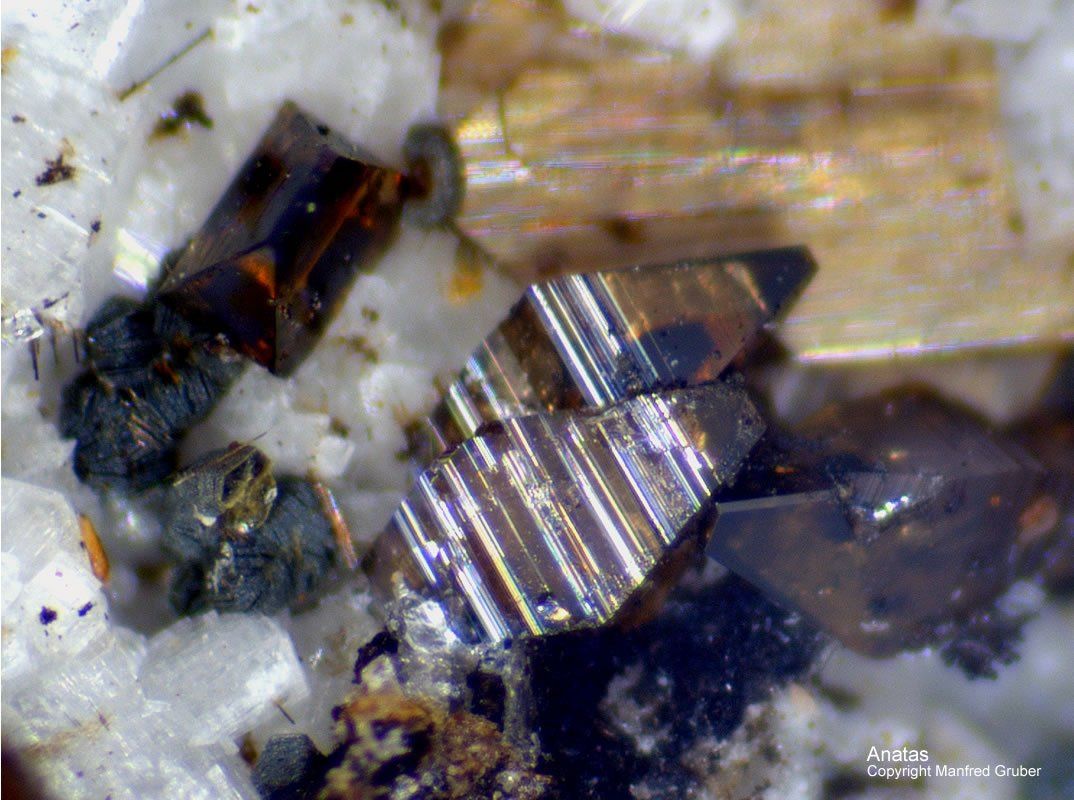 Mineralien Österreich Ankogel Anatas