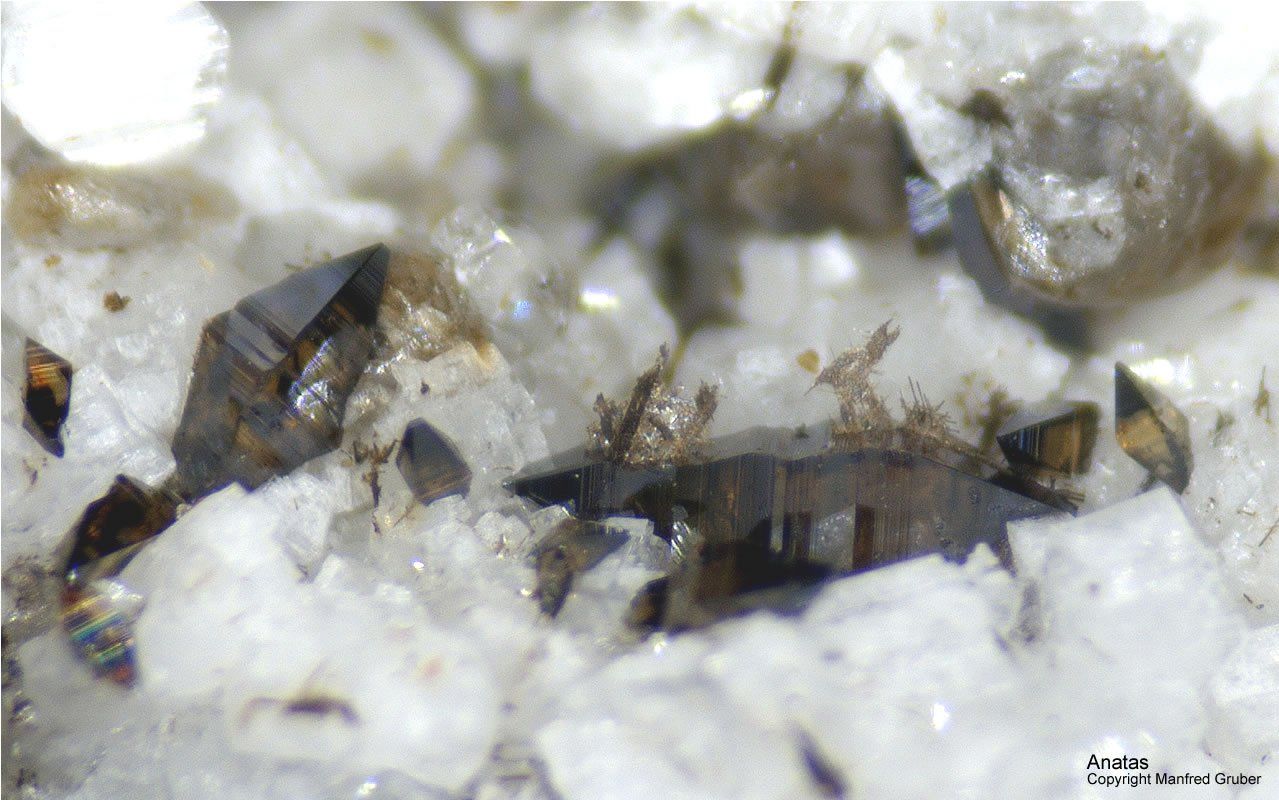 Mineralien Österreich Ankogel Anatas