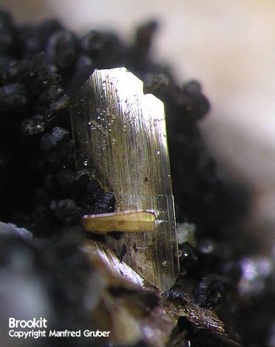 Mineralien Österreich Ankogel Brookit