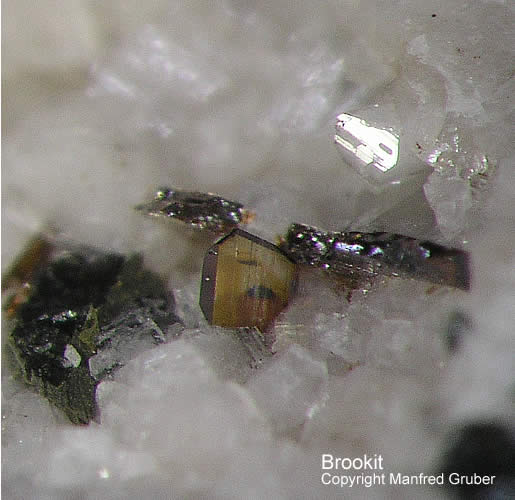 Mineralien Österreich Ankogel Brookit