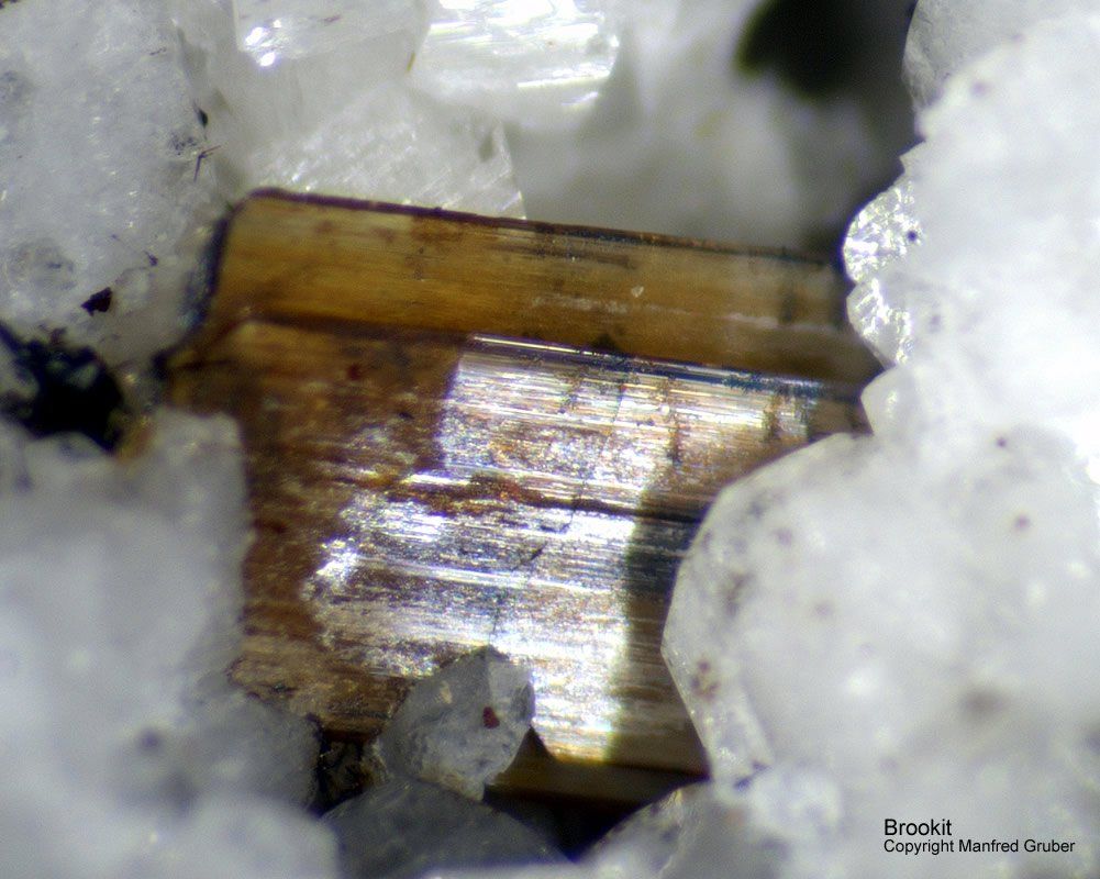 Mineralien Österreich Ankogel Brookit
