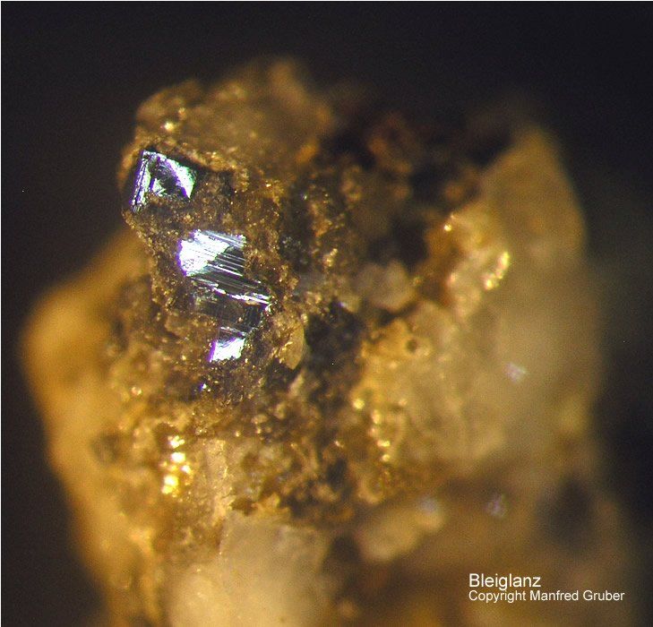 Mineralien Österreich Hopffeldboden Galenit