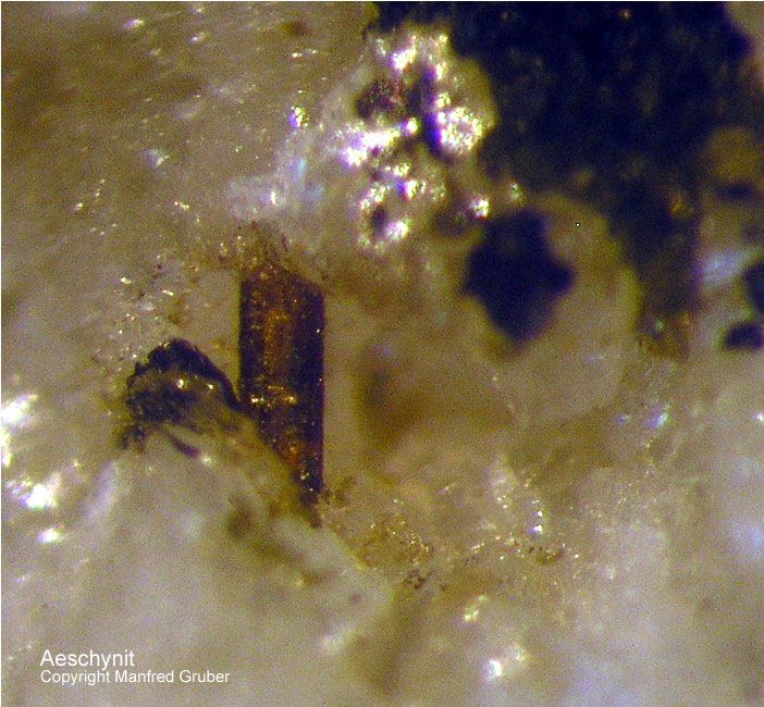 Mineralien Österreich Hopffeldboden Aeschynit