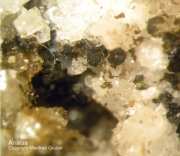 Mineralien Österreich Hopffeldboden Anatas