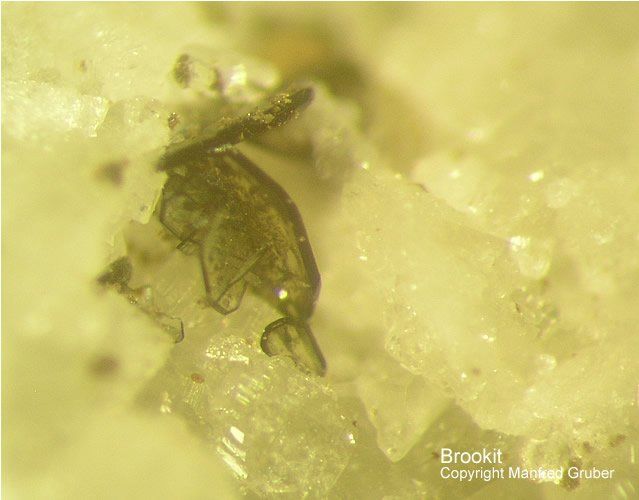 Mineralien Österreich Hopffeldboden Brookit
