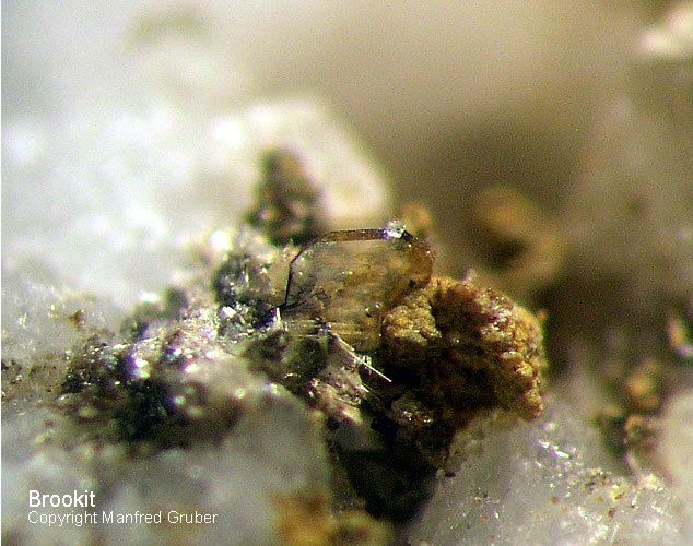 Mineralien Österreich Hopffeldboden Brookit