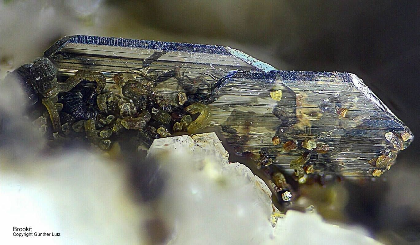 Mineralien Österreich Hopffeldboden Brookit