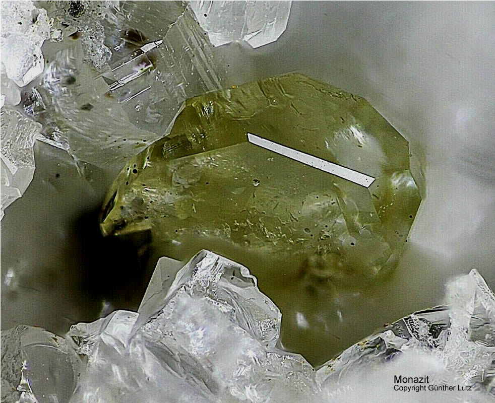 Mineralien Österreich Hopffeldboden Monazit