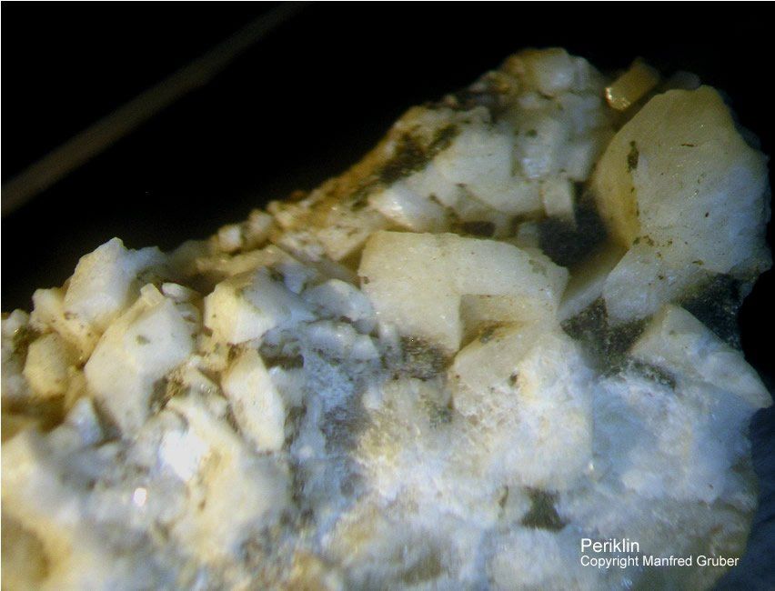 Mineralien Österreich Hopffeldboden Periklin