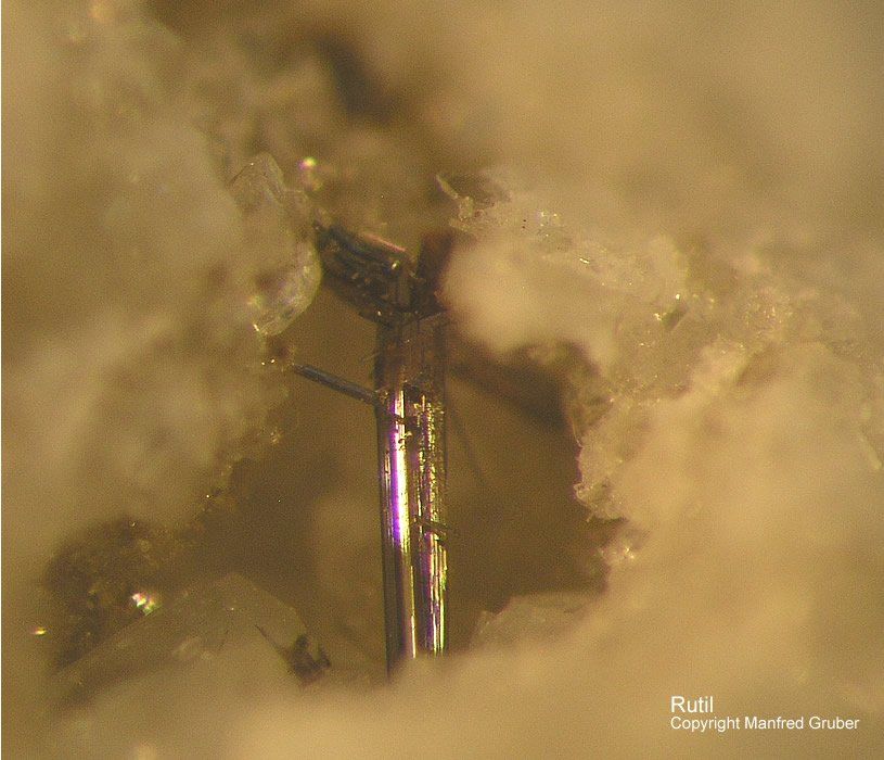 Mineralien Österreich Hopffeldboden Rutil