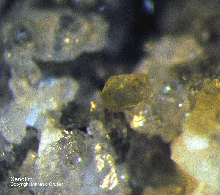 Mineralien Österreich Hopffeldboden Xenotim