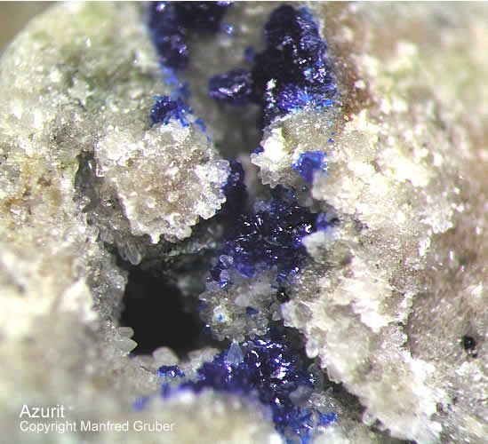 Mineralien Österreich Brixlegg Stockerhalde Azurit
