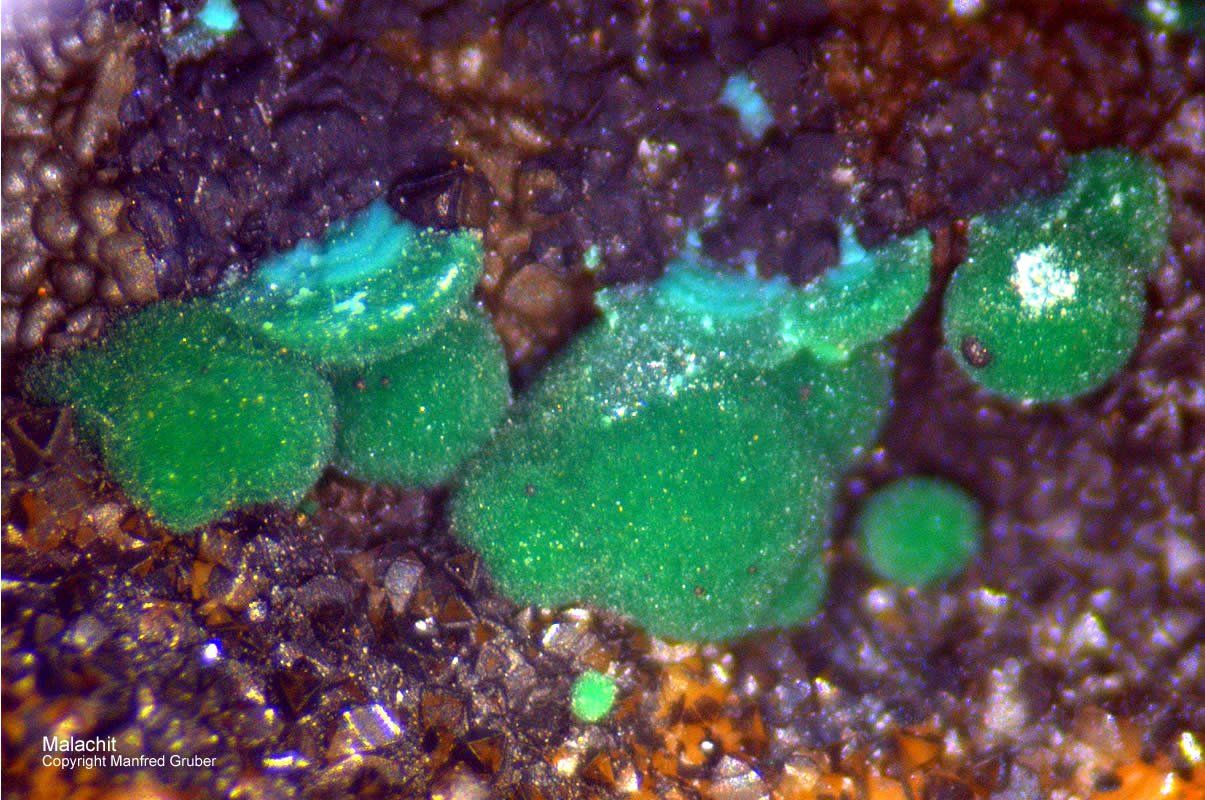 Mineralien Österreich Brixlegg Stockerhalde Malachit