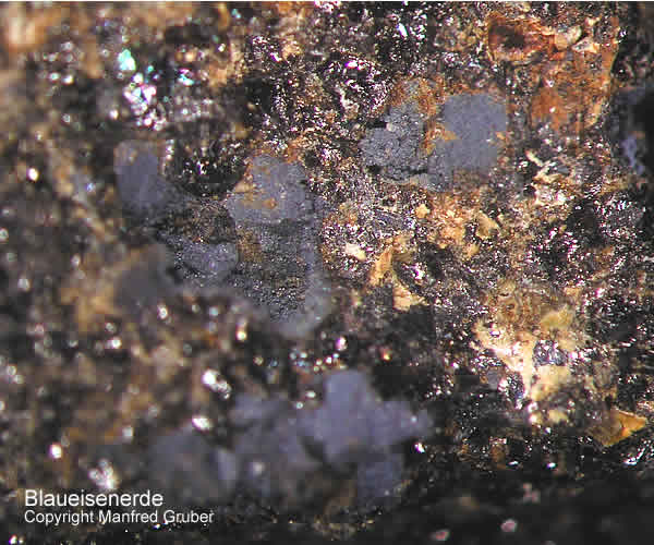 Sauerland Mineralien Altena Breitenhagen Blaueisenerde