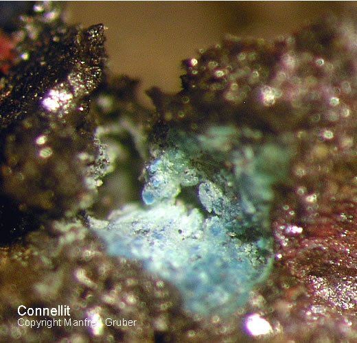 Sauerland Mineralien Altena Breitenhagen Connellit