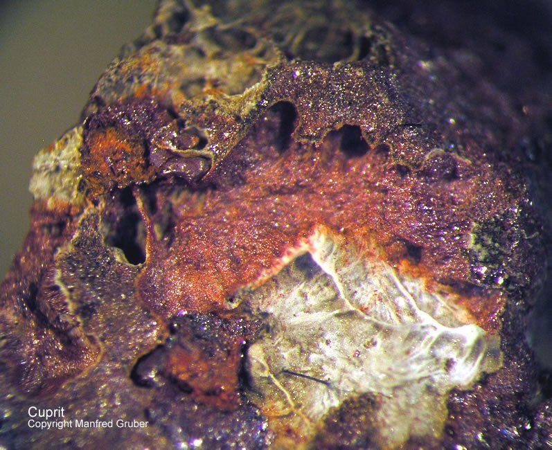 Sauerland Mineralien Altena Breitenhagen Cuprit