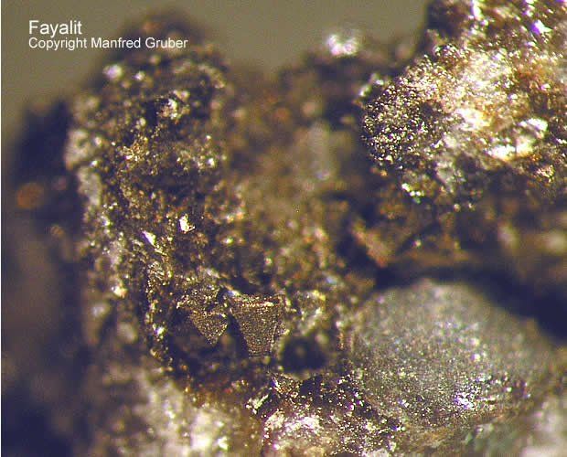 Sauerland Mineralien Altena Breitenhagen Fayalit