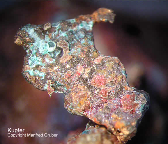 Sauerland Mineralien Altena Breitenhagen Kupfer